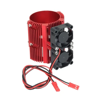 1/8 Dvojitý Ventilátor Chladenia Motora Radiátor pre E-REVO 41-43mm 1/10 RC Auto Chladič 23GD