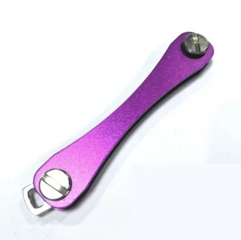 1PC 5Colors DIY Tlačidlo Vrecku Peňaženku Smart Keychain Krúžok Peňaženky Prenosný Kompaktný Hliníkový Kľúč Klip Multi-funkčné Smart Klip