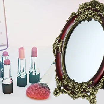 1pc Ročníka Domácej Ploche make-up Zrkadlo, Spálne, toaletný stolík Tabuľka make-up Zrkadlo