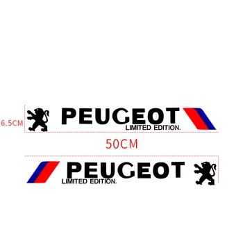 2 ks módne karosérie nálepky auto odznak dekorácie-nálepky na Peugeots 107 108 206 207 307 308 508 2008 3008 štýl auto Styling