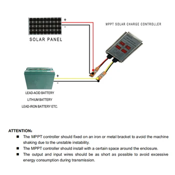 200W/300W/400W MPPT Step-down Real-time Sledovanie Solárne Batérie, Nabíjacie Radič LED Displej 10~30V Výstupné Napätie