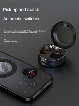 2021 Disney Mickey nové pravda, bezdrôtové Bluetooth-kompatibilného headsetu binaural in-ear športové zníženie hluku hra pre iPhone Huawei