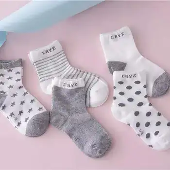 2021 Letné Baby Ponožky 5 Párov/veľa Dievčatá Ponožky Batoľatá Chlapci Ponožky Deti Detská Socken