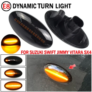 2ks LED Dynamický Bočné Obrysové Svetlá 12V Tečie Zase Signálneho Svetla Strane Repeater Lampa Panel Lampa Pre Fiat Sedici 2005-2012