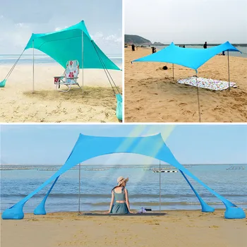 300*280*200 cm Baldachýn Beach Fashion Stan Slnečník Tvárny Markíza UV Rainproof Outdoor Camping Rybársky Stan Veľké