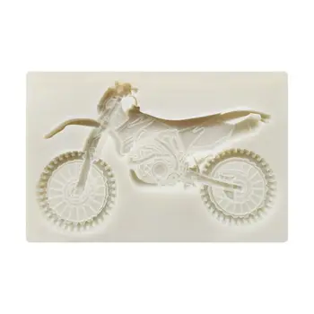 3D Motocykel Silikónové Formy Sugarcraft Cake Zdobenie Fondant Formy DIY Pečenie Fimo Hliny, Cukrovinky, Čokoláda Gumpaste Formy