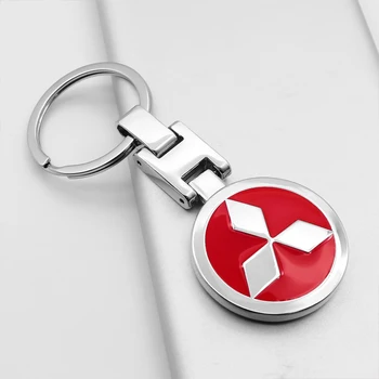 3D kovové auto keychain módne osobnosti business prívesok prívesok na Mitsubishi - Pajero ASX Outlander Eclipse-Cross LANCER