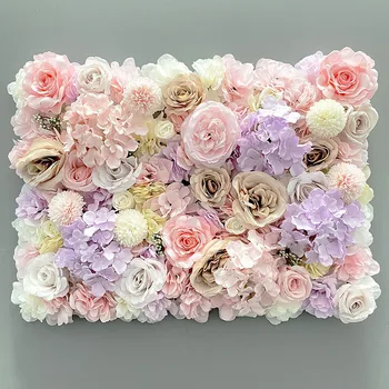 40x60cm Aritificial Hodváb Ruže Kvet Stenových Panelov, Kvetinové Dekorácie na Svadbu Baby Sprcha Strany Displej Okno Pozadie Dekor