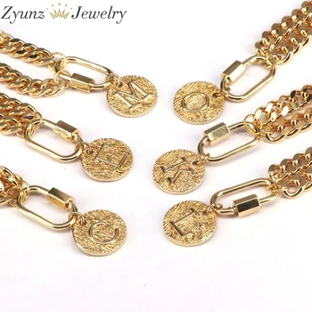 5 KS, Nový dizajn abecedy náhrdelník reťazí spona náhrdelník písmená šperkov náhrdelník pre ženy