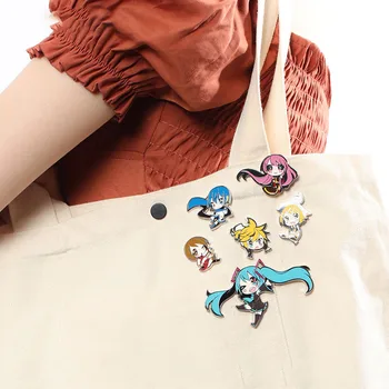 Anime Klobúk Sune Brošňa Oficiálne Licencované Miku Odznak Pre Ženy Tašky Batoh Oblečenie Golier Vyhovovali Pin Dievčatá Dary
