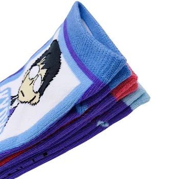 Anime Ponožka Ženy Ponožky Cartoon Unisex Ponožky Dievčatá Modrá Bežné Krátke Mäkké Sox Dospelých Bavlna Roztomilý Klasické Jar Leto Lady Sokken
