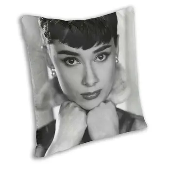 Audrey Hepburn Vankúš Dve Bočné 3D Tlač Hodiť Vankúš pre Obývacia Izba Pohode obliečka na Vankúš Dekorácie