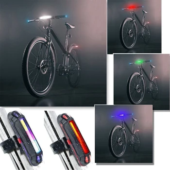 Bicykel zadné Svetlo Nepremokavé Bicykel Zadné Svetlo s USB Nabíjanie Bicykli koncových svetiel Cyklistické Svietidlo LED Horských Bezpečnostné Varovanie Lampa