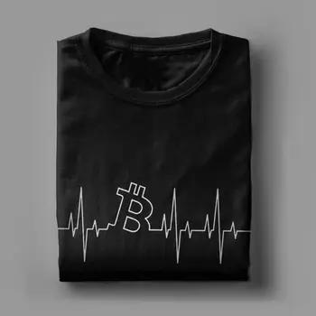 Bitcoin Tep Mužov Tričko BTC Mail T-Shirts Mene Cryptocurrency Novinka Tee Tričko Čistej Bavlny Narodeninám Oblečenie