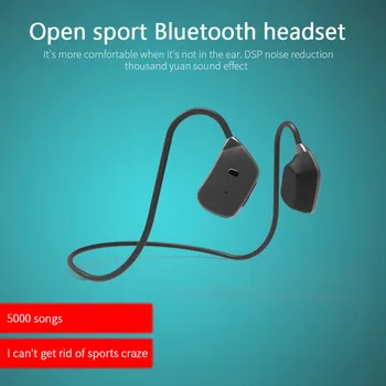 Bluetooth Slúchadlá Športové Bezdrôtové Slúchadlá Ear-hák Vzduchu Kostné Vedenie Princíp Stereo HIFI Slúchadlá S Mikrofónom