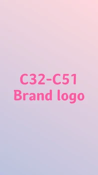 C32-C51 značky logo manikúra nálepky manikúra dekorácie urob si sám