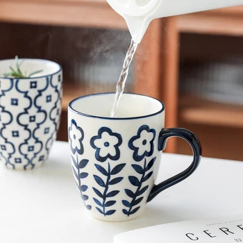 CHANSHOVA 400 ml Osobnosti Keramické teacup Čína porcelánový hrnček kávy raňajky poháre H656