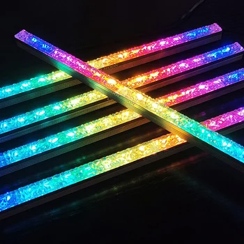COOLMOON Počítač 5V/4PIN Hliníkové RGB Farebný Svetelný Pás s Netic Multicolor LED Lampa Znečistenia