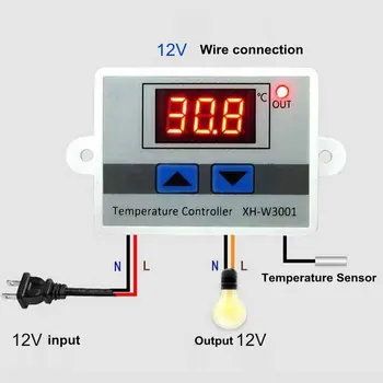 Digitálny LED Regulátor Teploty Termostat Spínača Vodotesná Sonda Drôt Pripojiť Vysoká Citlivosť Snímač Teploty