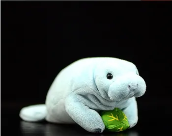 Doprava zadarmo Super Mäkké Plyšové Manatee Bábiky Hračky Reálnom Živote Zvierat Dugongov Bábiky pre deti Narodeninám