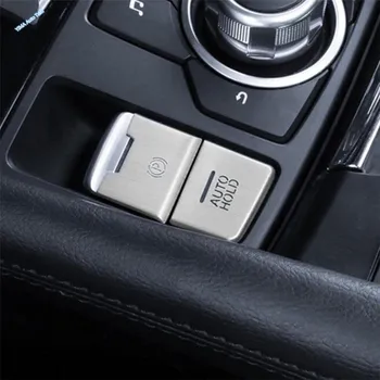 Elektronickej ručnej brzdy Gear Shift / Multi-mediálne Tlačidlá Panel Kryt Výbava Kovové Príslušenstvo Pre Mazda CX-5 CX5 2017 2018 2019 2020