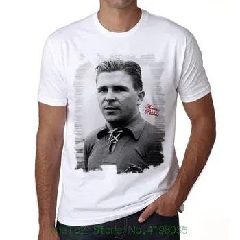 Ferenc Puskas Mens T-shirt Mužov Tričko Tlač Bavlna Krátky Rukáv T-shirt