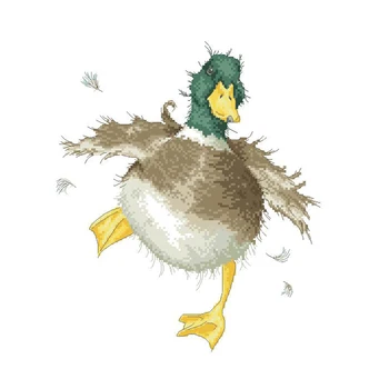Gold Collection Elegantné Počíta Cross Stitch Auta Krásny Duck Pet Zvierat Swan