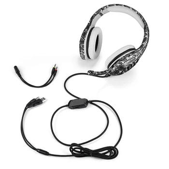 Herný Headset USB 3,5 mm Káblové Slúchadlá Hlboké Basy Hráč Slúchadlá Surround Sound & HD Mikrofón pre PS4 /PS5/ XBOX, PC, Notebook