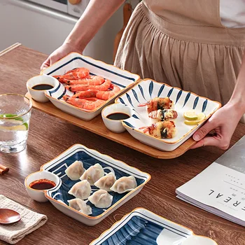 Japonský štýl Keramické Knedľa Doska Ocot Doska Sushi Doska Dip Doska Multifunkčné Kuchynské Okno Doska Vlhkosti Oddeľovač