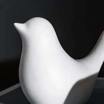 Keramické Vták Dekorácie Keramické Biele Vtáky Figúrky Nordic Dekor Moderného Umenia Pre Izba Dekor Strany Domáce Dekorácie Príslušenstvo