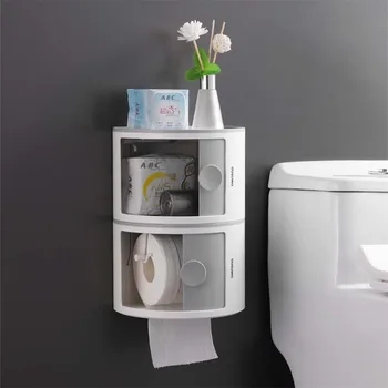 Kreatívne Toaletného Papiera Držiak Police Nepremokavé Wall Mount Toaletného Papiera Zásobník Roll Papierovej Dutinke Úložný Box Tvorivé Zásobník Tkaniva Box