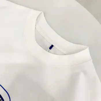 Kórea nadrozmerné tričko Fox tlač Vyšívanie Adererror Maison Kitsune T-shirt Muži Ženy Ader Chyba vysokej kvality Topy Čaj