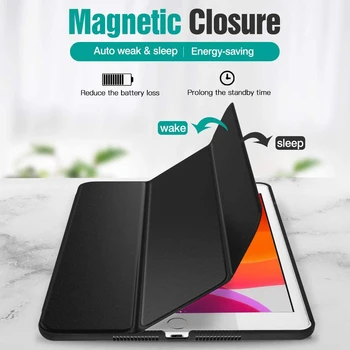 Luxury Tablet Shockproof Smart Leather Stand Case Cover for Apple IPad 10.2 Inch 2019 7th Generation PU Wake for I Pad 7 Coque