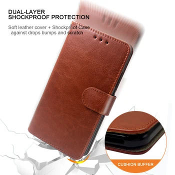 Luxusné Kože Flip puzdro Pre Samsung Galaxy A40 A10 A20 A20e A30 A50 A60 A70 Prípade Peňaženky Karty Stojan kože a silikónové Krytie