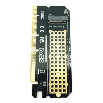 M. 2 NVME PCIE, aby M2 Adaptér, LED NVME SSD M2 PCIE x16 Rozširujúca Karta Počítača, Adaptér Rozhrania M. 2 NVMe SSD Do PCIE M. 2 Adaptér