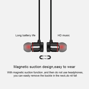 Magnetické Bezdrôtový 5.0 Bluetooth Slúchadlo Music Headset Telefón Neckband Športové Slúchadlá Slúchadlá S Mikrofónom Pre iPhone Samsung Xiao