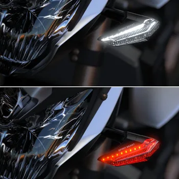 Motocykel Univerzálny 12V Zase Signálneho Svetla Signálne Svetlá Indikátor LED Lampa Pre Honda CBR 500R 650R BMW R1200GS Suzuki GSX 750