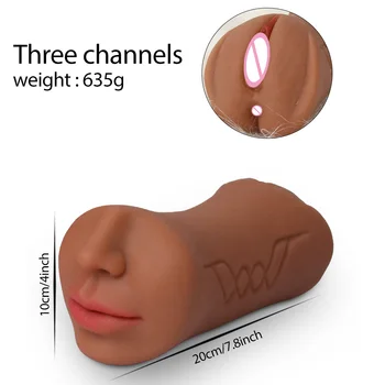 Muž Masturbator 3d Deep Throat Ústne Dospelých Produkty Umelé Skutočný Pocit Pošvy Pocket Pussy Jazyk Fajčenie Sexuálne Hračky Pre Mužov