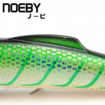NOEBY 1 Ks Rybárske Lure 160mm/60 g Potopenie Super Thru-wire Minnow Návnady, Rybárske Návnady Výšok Háčiky 3D Oči NBL 9067
