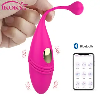 Nositeľné Dildo Vibrátor Vaginálne Sprísnenie Výkon Bluetooth APP Riadenie Dospelých Produkty Sexuálne Hračky pre Ženy Stimulácia Klitorisu