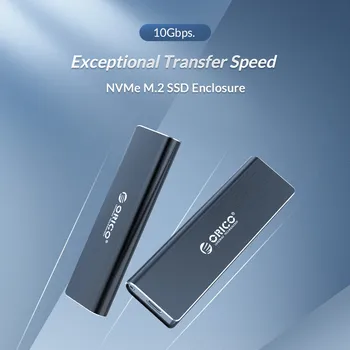 ORICO M2 NVMe Prípade 10Gbps M. 2 PCI-e SSD na USB3.1 Typ-C Gen2 SSD Externý Pevný Disk Prípade 2230/2242/2260/2280