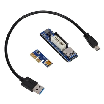PCI-E 1X Predlžovací Kábel PCI-E MINI Právo Rozhranie USB3.0 Predlžovací Kábel Pcie Kábel Adaptéra 60 cm
