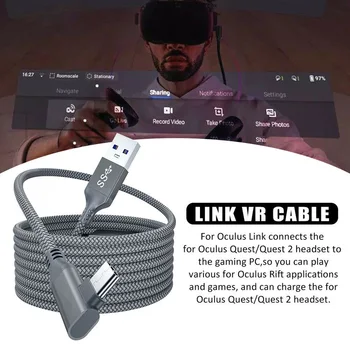 Pre Oculus Quest/2 Prepojenie USB - C Para VR Typ - C 3.1 Dátový Kábel, Voliteľné 3m 5m 6m