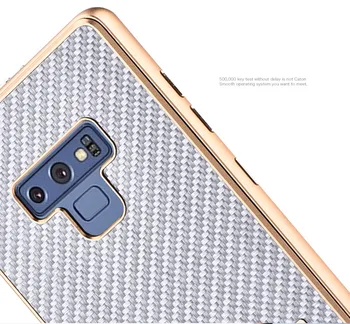 Pre Samsung Galaxy Note 9 Prípade Luxusné Kovové Hliníkový Bumper Kryt Uhlíkových Vlákien Chrániť Prípadoch Pre Samsung Galaxy Note 8 Prípade