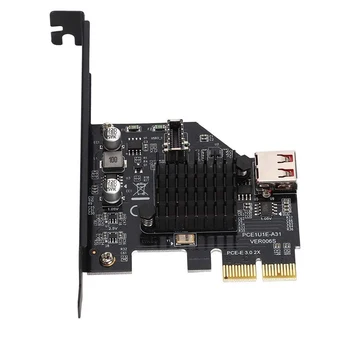 Pridať na kartu PCI Express 3.0 USB 3.1 PCI-E Karty PCIe USB Adaptér Navyšoval Typ-E USB3.1 gen2 10gbps+USB2.0 Rozširujúca Karta