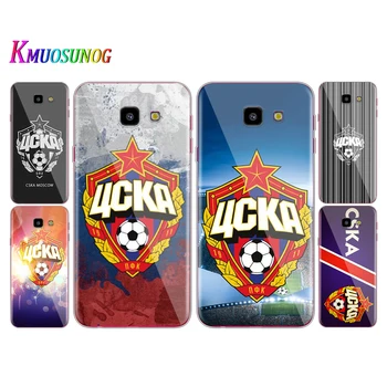 Priehľadný Kryt HOT Rusko PFC CSKA Pre Samsung Galaxy J7 J8 J5 J6 J3 J4 J2 Prime Duo Plus Core 2018 Telefón Prípade