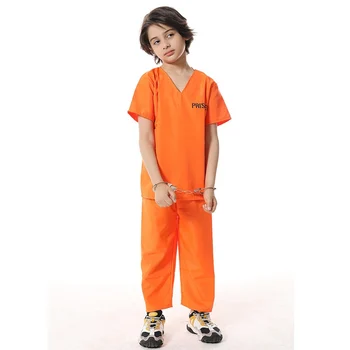 Purim Unisex die * a Orange Väzeň Kostým Detský Maškarný Usvedčiť Hračky Kostým 3-9 rokov