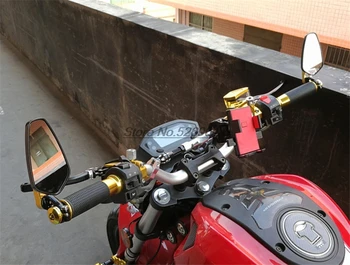 Pôvodné Motocykel Zrkadlo riadidlá konci s vodotesný kryt pre Benelli Leoncino Ducati Bmw Gs 1200 Kdx 200 Cbr 1100Xx