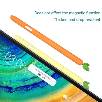 Roztomilý Ovocie peračník Pre Samsung Galaxy Tab S6 S7 S-Pen Kryt Cartoon Tablet Silikónové puzdro na Ceruzku, pre galaxy tab s6 s7 lite