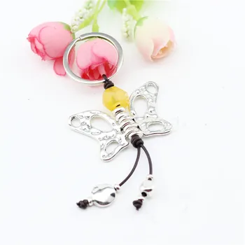 Sandrine Značky Originálny Dizajn Šperky Ženy Priateľka Motýľ Keychain Krúžok Pre Vak Dvere Tlačidlo Auto Príslušenstvo